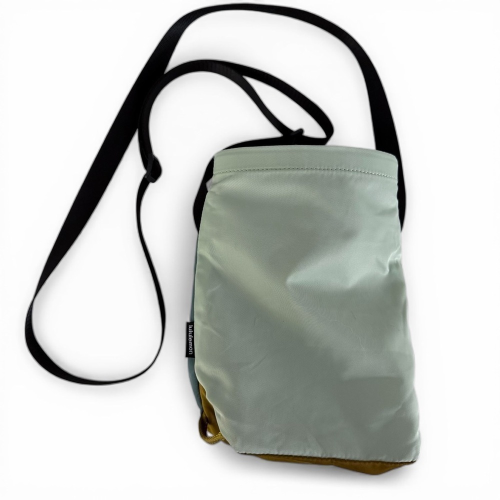 LULULEMON Teal & Mustard Water Bottle Crossbody Bag os - Picture 3 of 14